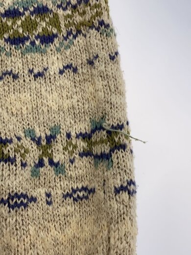 商品画像：70s/イングランド製/ニットベスト/S/コットン/マルチカラー 6