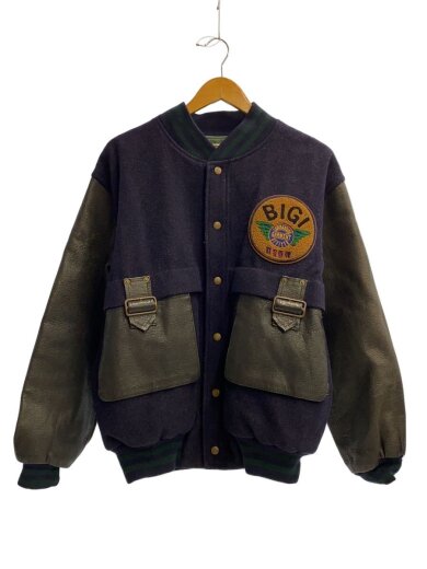 商品画像：80s~90s/切替しスタジャン/L/ウール/NVY/68L-02 1