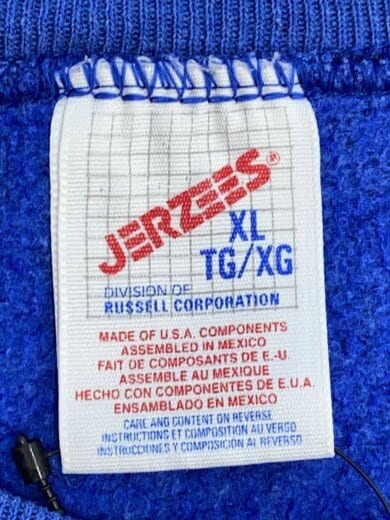 商品画像：90s/メキシコ製/ブランクスウェット/XL/コットン/ブルー/無地 3