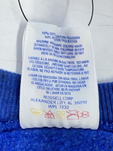 商品画像：90s/メキシコ製/ブランクスウェット/XL/コットン/ブルー/無地 4