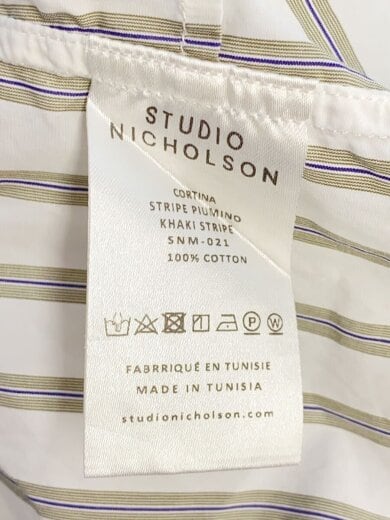 商品画像：長袖シャツ/M/コットン/WHT 4