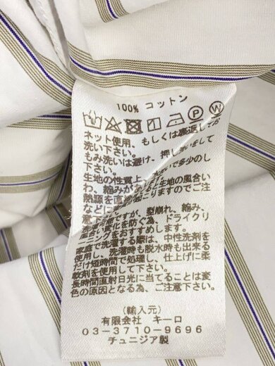 商品画像：長袖シャツ/M/コットン/WHT 5