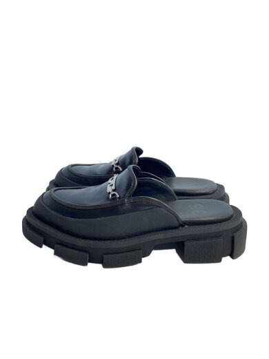 商品画像：サンダル/22.5cm/BLK/レザー 1