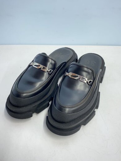 商品画像：サンダル/22.5cm/BLK/レザー 2