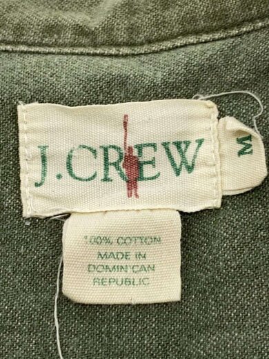 商品画像：90s/巨人タグ/バンドカラーシャツ/長袖シャツ/M/コットン/カーキ 3