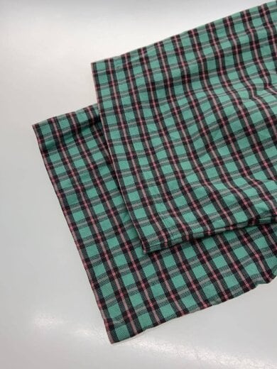 商品画像：90s/BDシャツ/半袖シャツ/4XB BIG/コットン/GRN/チェック/スモールポニー刺繍 5