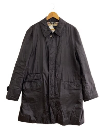 商品画像：ステンカラーコート/LL/ナイロン/BLK/BJA05-765-09/中綿/バーバリーチェック// 1
