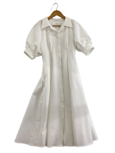 商品画像：25SS Vienna Volume Sleeve Shirt Dress/S/コットン/WHT/1251305132// 1