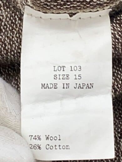 商品画像：長袖シャツ/15/ウール/BRW/LOT.103// 4