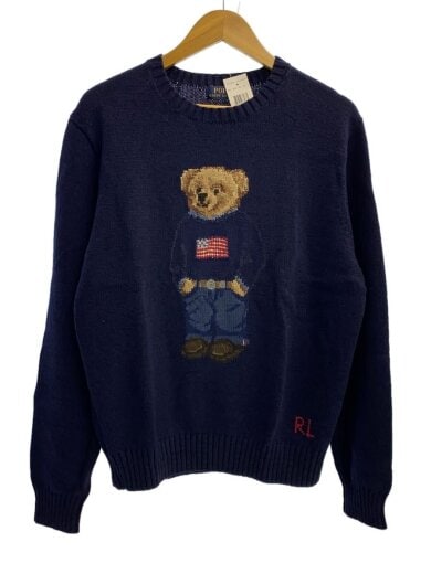 商品画像：Bear/ニット・セーター(厚手)/L/コットン/NVY 1