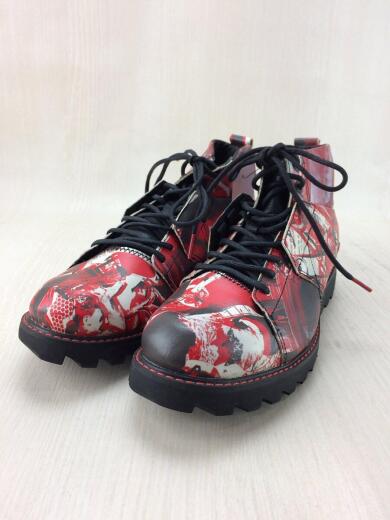 画像：VOLCOM【美品】Dissent Art Print Boots/25.5cm/RED/ボルコム1