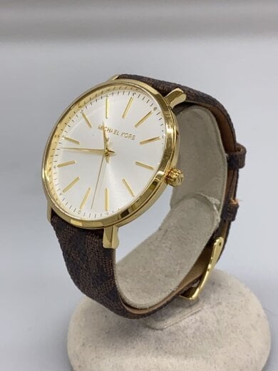 商品画像：クォーツ腕時計/アナログ/--/WHT/BRW/mk2858 2