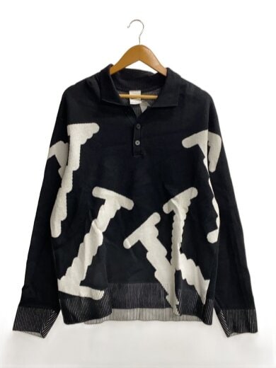 商品画像：ニット・セーター(厚手)/L/コットン/BLK/HV1437-010// 1