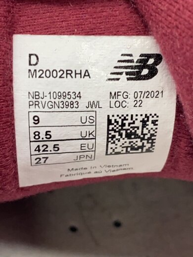 商品画像：ローカットスニーカー/27cm/RED/M2002RRHA 5