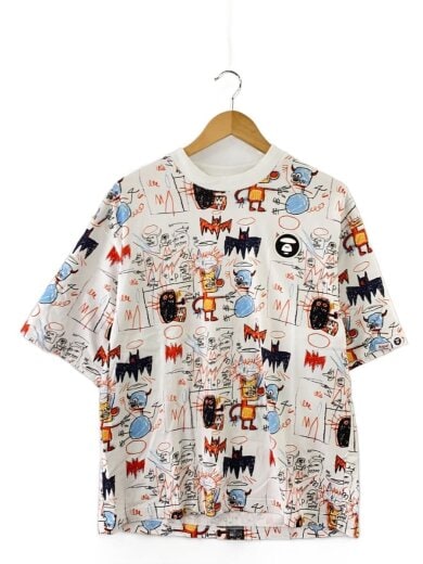 商品画像：Tシャツ/S/コットン/WHT/総柄/AAPTEM9665XXK// 1