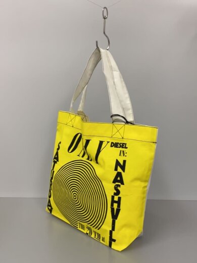 商品画像：トートバッグ/コットン/YLW/プリント/00J45U KXA47/シミ有 2