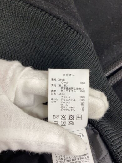 商品画像：25AW/FLUKE UP VARSITY JACKET/4/ウール/BLK/252PCDS-JKM01S 4