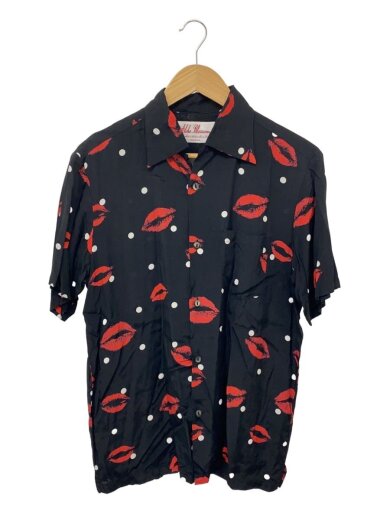 商品画像：キスマーク/半袖シャツ/40/レーヨン/BLK/ab-0002010101 1