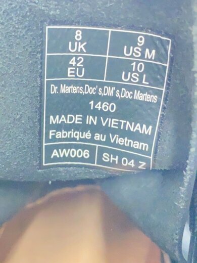 商品画像：レースアップブーツ/UK8/BLK/1460 5