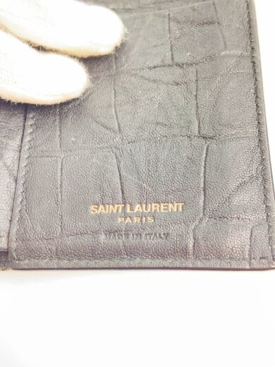 商品画像：Slim Bi Fold CASSANDRE CROCOQUE EMBOSSING/BLK/CFP668735・1022// 3