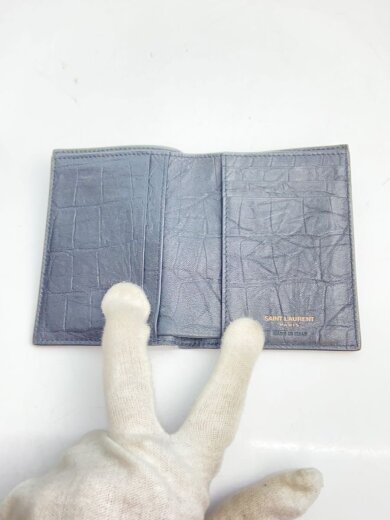 商品画像：Slim Bi Fold CASSANDRE CROCOQUE EMBOSSING/BLK/CFP668735・1022// 4