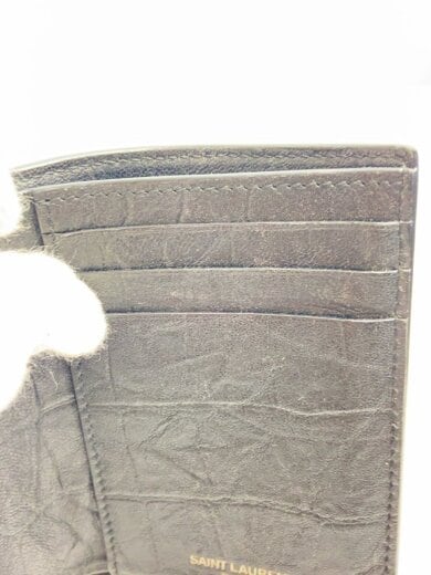 商品画像：Slim Bi Fold CASSANDRE CROCOQUE EMBOSSING/BLK/CFP668735・1022// 7