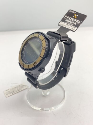 商品画像：ソーラー腕時計/デジタル/ラバー/BLK/SS/S802-00A0 2