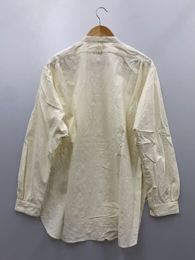 商品画像：BAND COLLAR LONG TAIL SHIRTS/15.5/コットン/CRM/無地/231OJ-SH01// 2