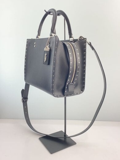 商品画像：ローグ バッグ 25・リベット/ショルダーバッグ/レザー/BLK/CU052// 2