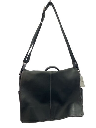 商品画像：ショルダーバッグ/レザー/BLK/無地 1