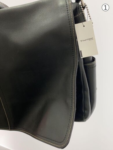 商品画像：ショルダーバッグ/レザー/BLK/無地 2