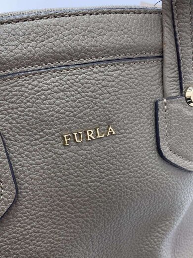 商品画像：ハンドバッグ/レザー/GRY/無地 5