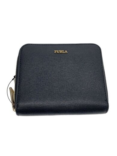 商品画像：2つ折り財布/レザー/BLK/レディース 1