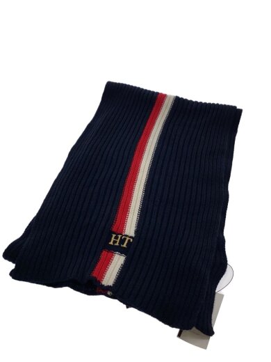 商品画像：マフラー/アクリル/NVY/ストライプ/メンズ 1