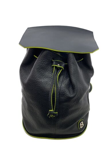 商品画像：リュック/レザー/NVY 1