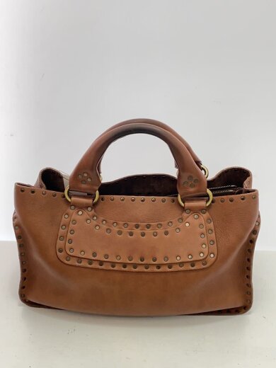 商品画像：ハンドバッグ/レザー/BRW/無地 3