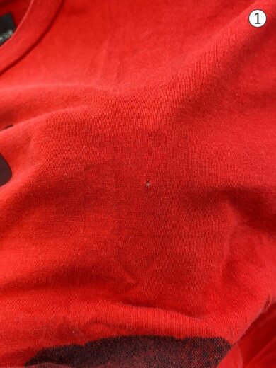 商品画像：長袖Tシャツ/FREE/コットン/RED/2CT-7285// 7