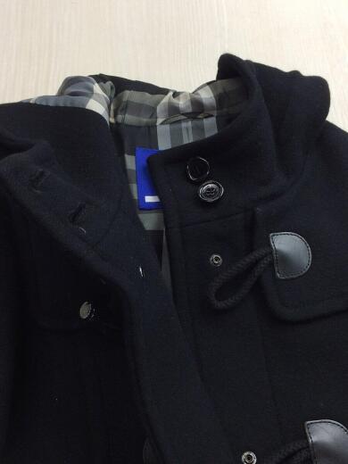 画像：BURBERRY BLUE LABELダッフルコート/38/ウール/BLK/無地7