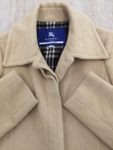 画像：BURBERRY BLUE LABELステンカラーコート/36/アンゴラ/BEG/無地5