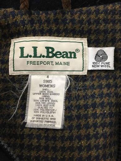 画像：L.L.Beanダッフルコート/MADE IN USA/4/ネイビー/無地3