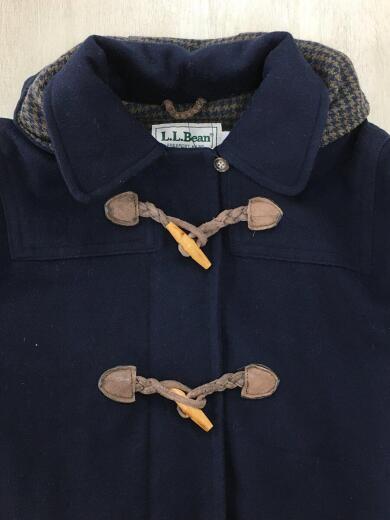 画像：L.L.Beanダッフルコート/MADE IN USA/4/ネイビー/無地4