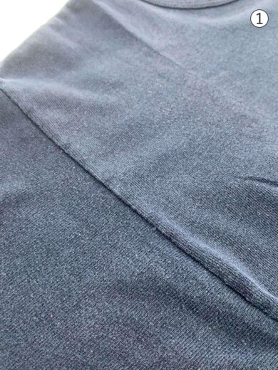 商品画像：Tシャツ/L/コットン/NVY/無地 5