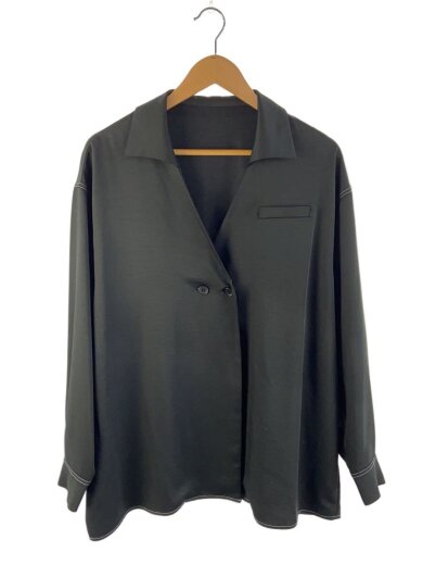 商品画像：長袖ブラウス/M/ポリエステル/BLK/02320590940 1