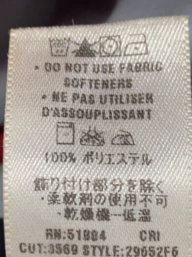 商品画像：ジャケット/M/ポリエステル/RED/29652F6 4