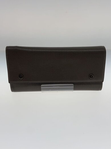 商品画像：長財布/レザー/BRW/無地/レディース 1