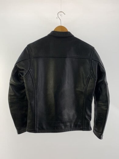 商品画像：シングルライダースジャケット/S/レザー/BLK 2