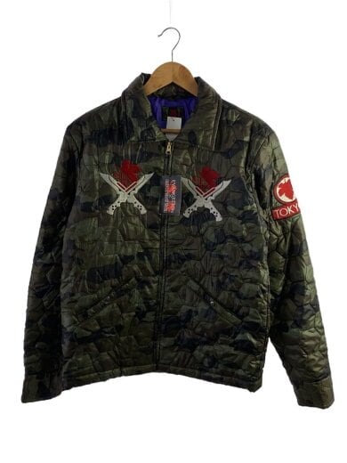 商品画像：錦/キルティングジャケット/L/ポリエステル/マルチカラー/カモフラ 1