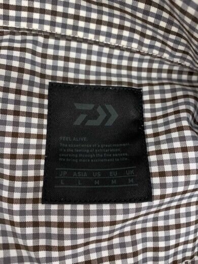 商品画像：長袖シャツ/--/ポリエステル/GRY/チェック/BE-87022W 3