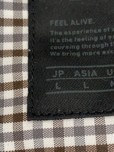 商品画像：長袖シャツ/--/ポリエステル/GRY/チェック/BE-87022W 4