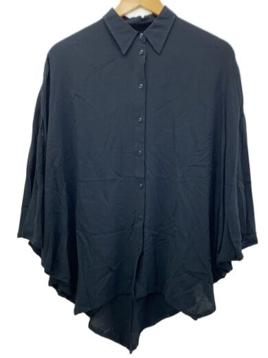 商品画像：半袖シャツ/S/レーヨン/BLK 1